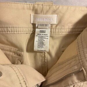 DIESEL Capris, Y2K, Zippers, Buttons, Wide Leg, Sz 31